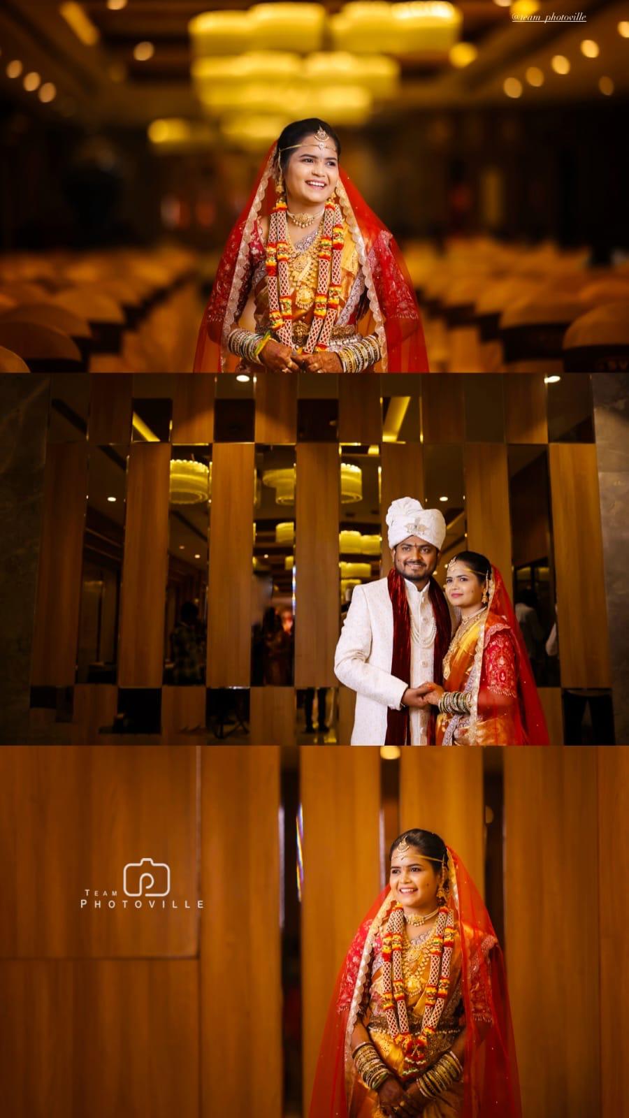 Bridal portrait collage