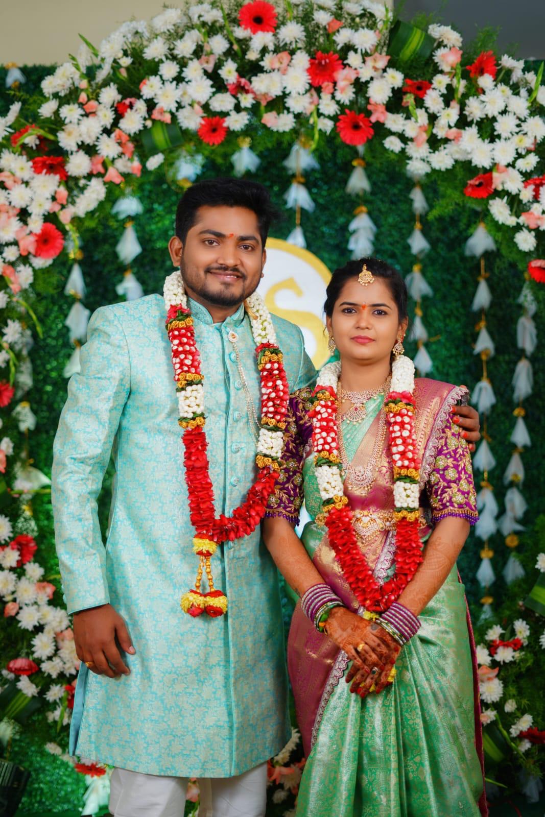 Reception couple portrait
